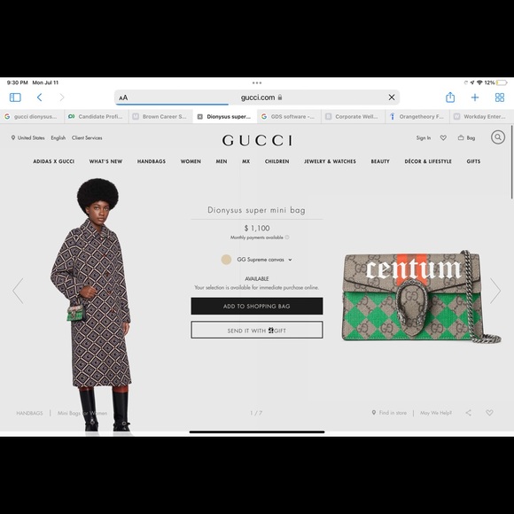 COPY - Gucci Dionysus Mini Bag - Picture 1 of 5